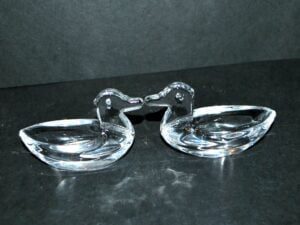 Salières en verre - Canard à liqueur