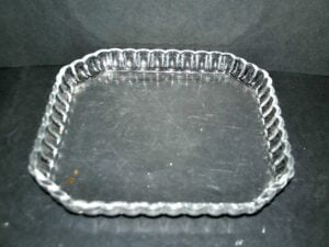 Plateau carré en verre