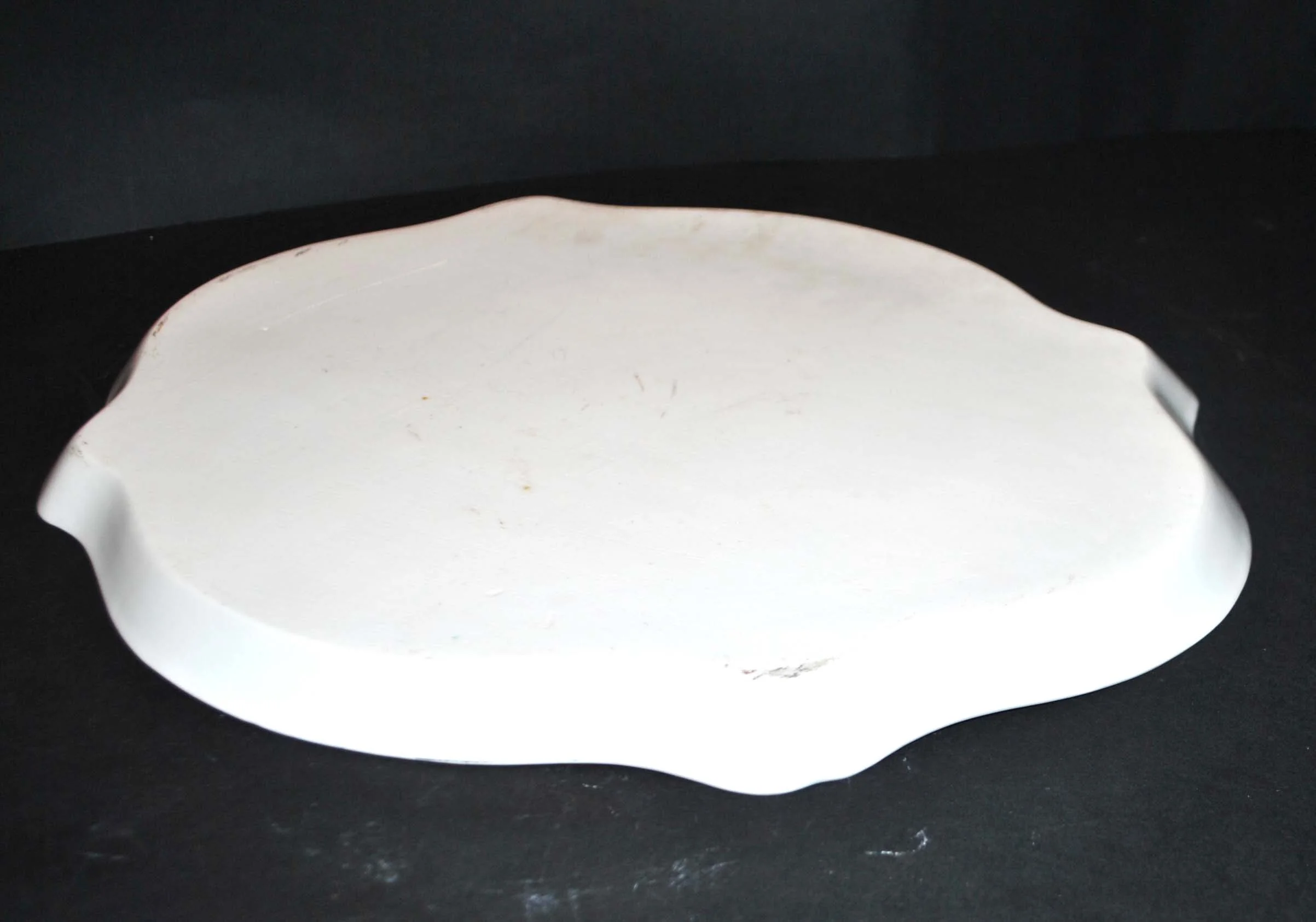 Plateau ancien "Sakura" en porcelaine peinte Fleurs de cerisier sépia – Image 6
