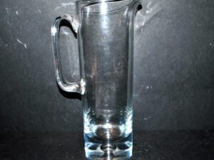 KROSNO Pichet broc vintage verre soufflé DESIGN - Verrerie Pologne Krosno 1970