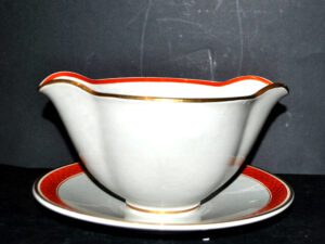 ROYAL COPENHAGEN Bol saucière vintage en porcelaine orange DENMARK KF