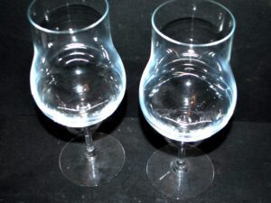 Lot de 2 verres à vin rouge en cristal - ballon de dégustation 20cm