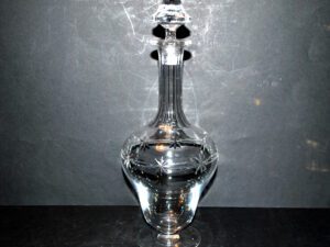 SAINT-LOUIS Carafe REIMS en cristal taillé frise étoile catalogue 1930 ART DECO