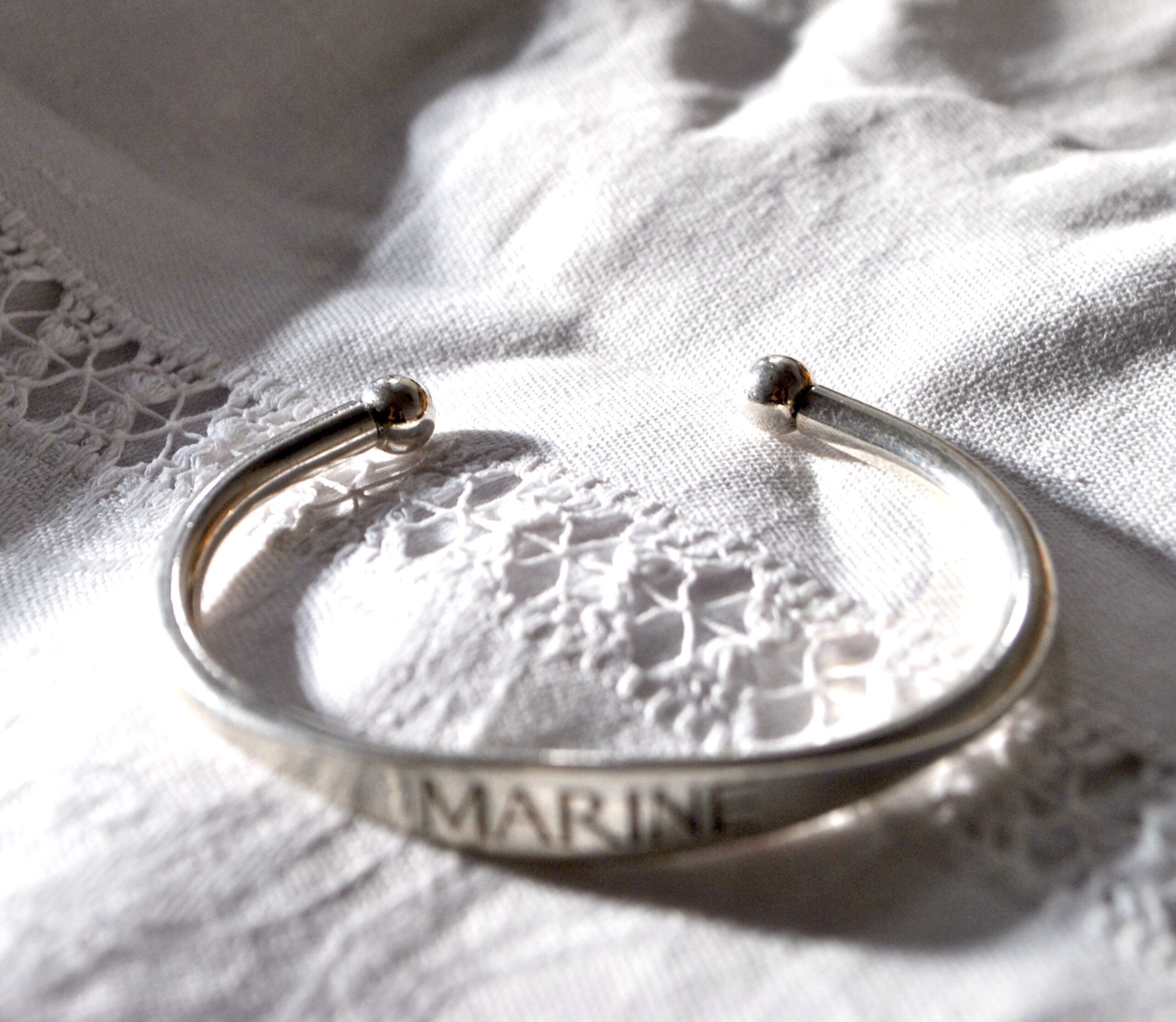 Bague Ancienne En Argent Massif 800 - Jonc Alliance Avec Pierre Orange | Occasion