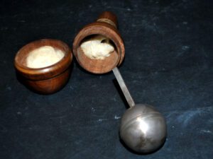 Instrument ancien Pèse-alcool aéromètre Argent écrin buis Orfèvre Strasbourg