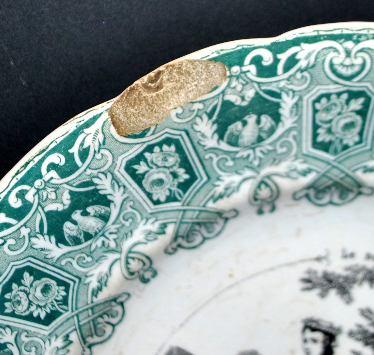 SARREGUEMINES Lot 5 Assiettes parlantes Série BON VIEUX TEMPS Faïence Opaque – Image 8