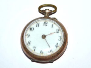 Montre gousset ancienne 1900 en Argent 800 et Vermeil Mouvement HS