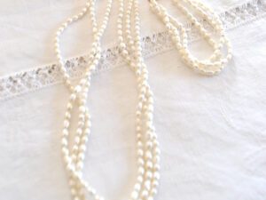 Parure vintage perle baroque Collier et bracelet de perles nacrées - bijou vintage