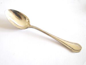 CHRISTOFLE Cuillère à café PRINTANIA Art Déco LUC LANEL 13.8 cm