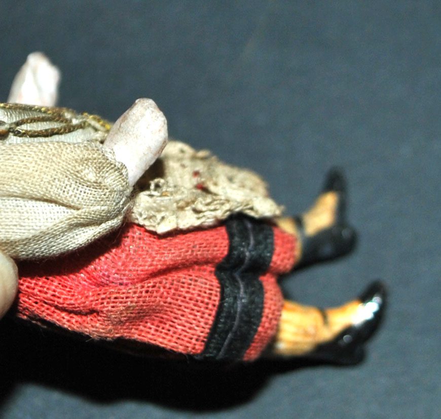 Poupée miniature mignonnette porcelaine 1900 - Antique doll 8cm – Image 10