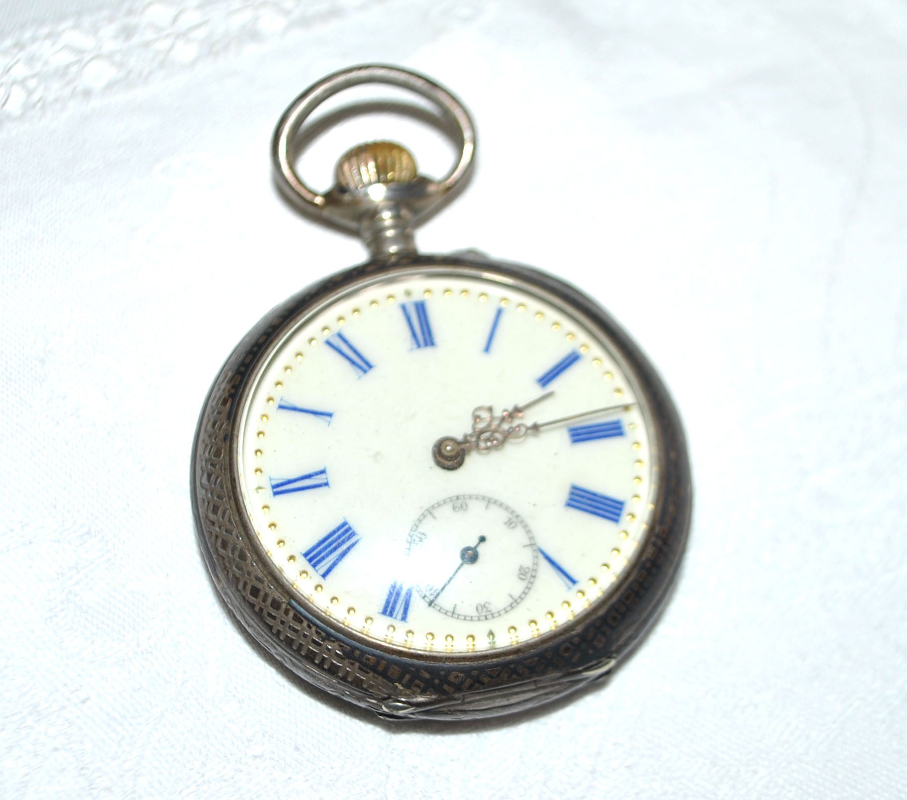 Montre gousset 1900 ARGENT 800 niel K&L Kordes Lichtenfels Pforzheim Fonctionne – Image 12