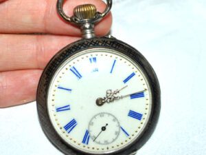 Montre gousset 1900 ARGENT 800 niel K&L Kordes Lichtenfels Pforzheim Fonctionne