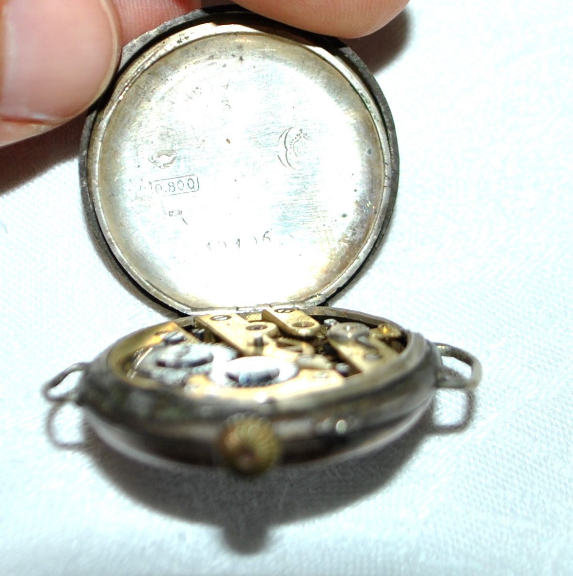 Montre gousset Bracelet 1900 en Argent 800 Allemagne – Image 6