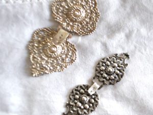 Lot 2 Boucles cape ceinture agrafes ARGENT poinçon vieillard avant 1838