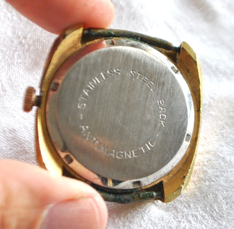 CIMEX Montre boitier vintage Incabloc mouvement mécanique FONCTIONNE 17 rubis – Image 9