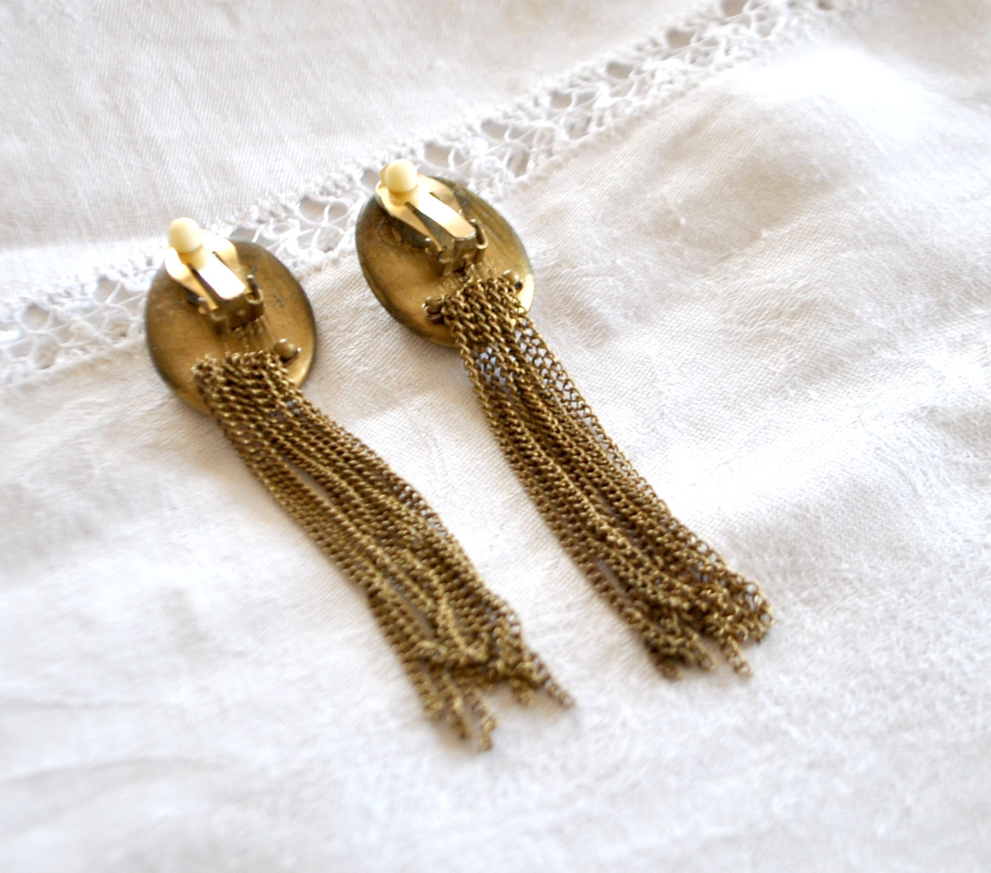 Boucles d'oreilles CLIPS cascade - Bijou créateur vintage 1980 style MARENA Talosel Vautrin – Image 11