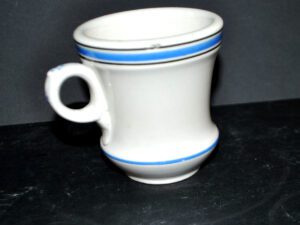 SARREGUEMINES Tasses à café BRULOT en faïence Opaque China BISTROT