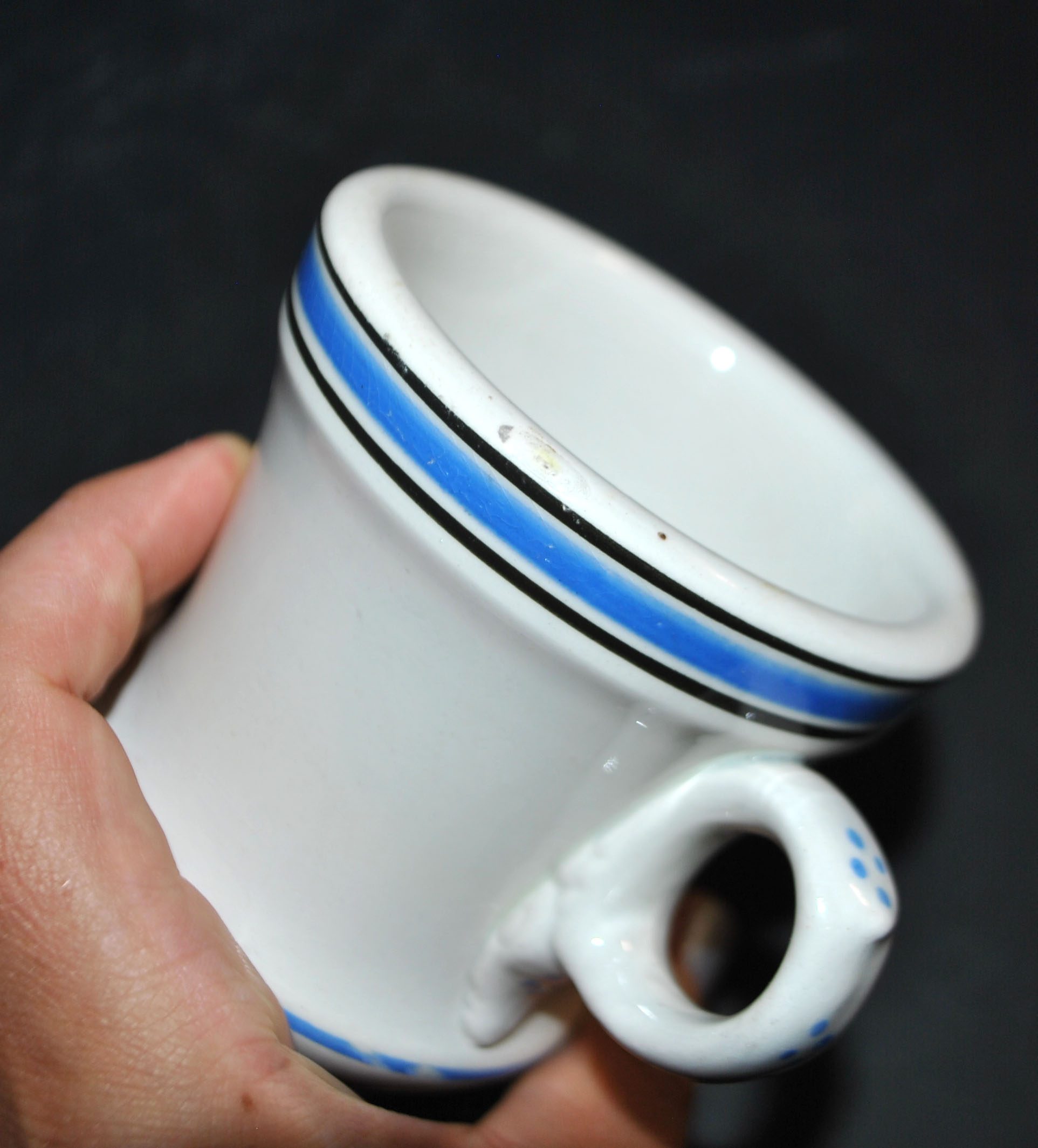 SARREGUEMINES Tasses à café BRULOT en faïence Opaque China BISTROT – Image 4