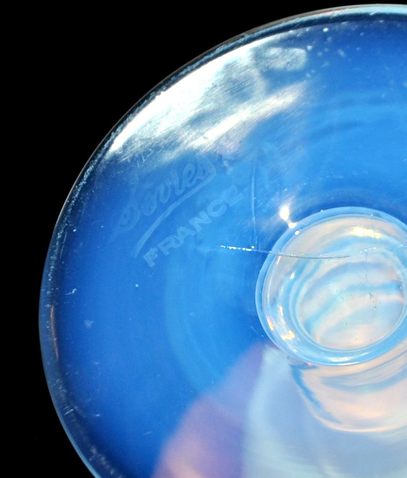 SEVRES Verre à pied Gobelet Calice en opaline blanche signé "Sèvres France" – Image 11