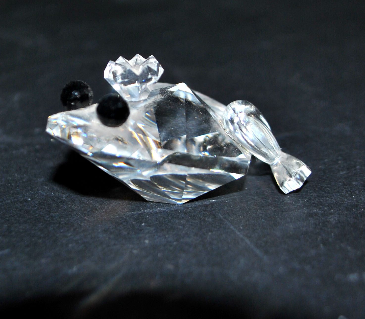 SWAROVSKI Décoration en cristal taillé Grenouille signé Logo SC Vintage 1980 – Image 6