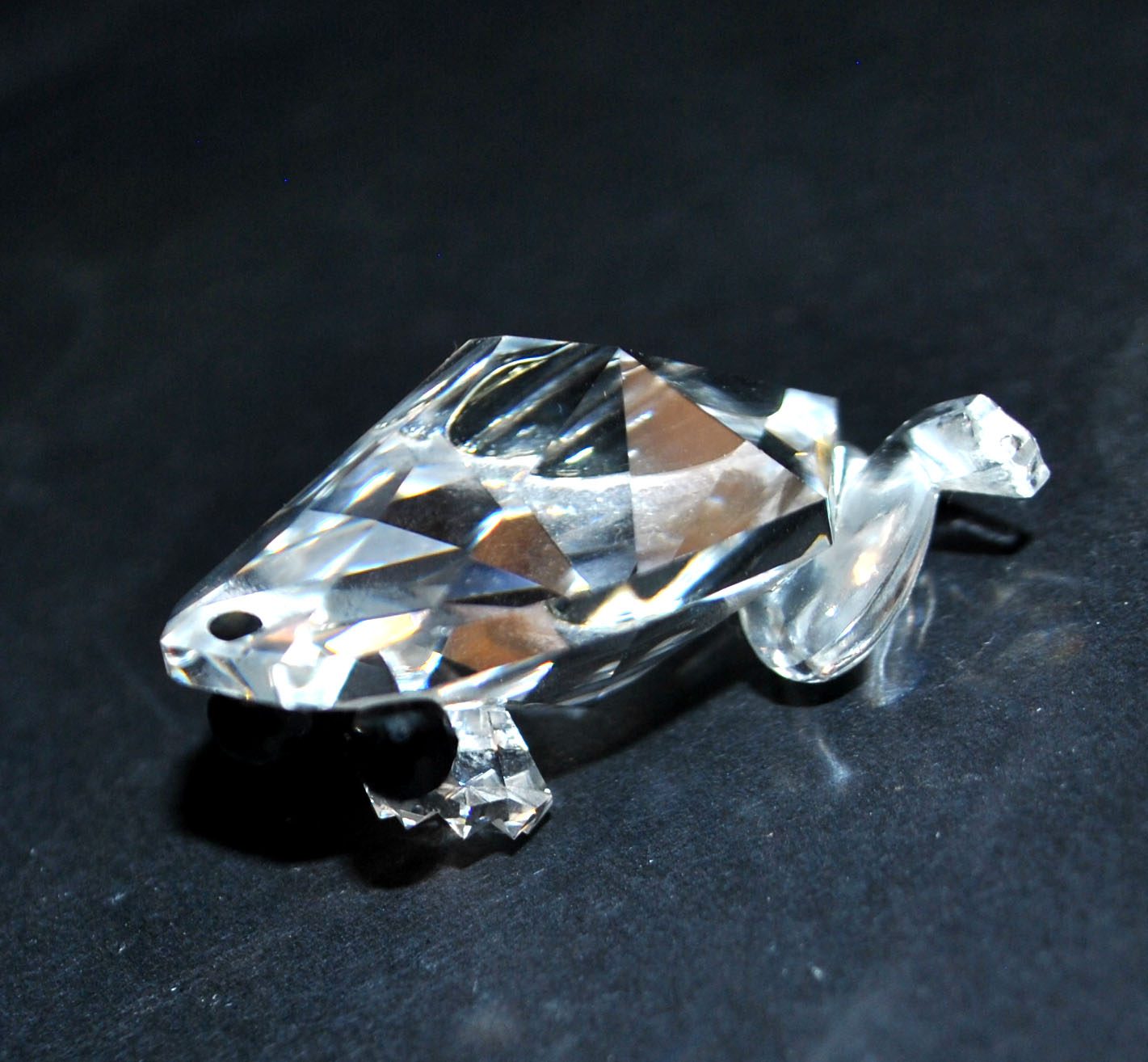 SWAROVSKI Décoration en cristal taillé Grenouille signé Logo SC Vintage 1980 – Image 11