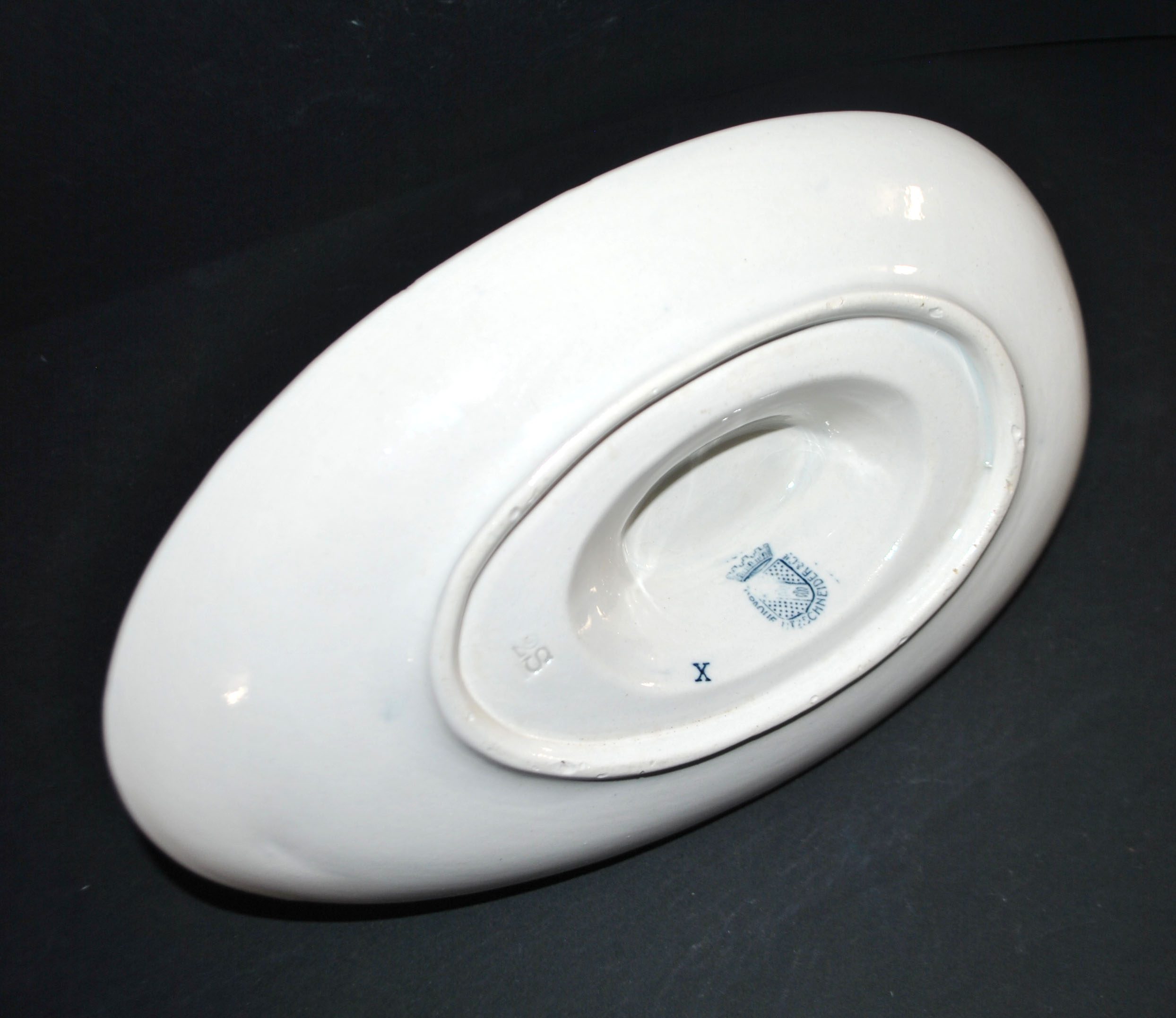 Saucière Flore ancienne en faïence Opaque SARREGUEMINES Utschneider – Image 6