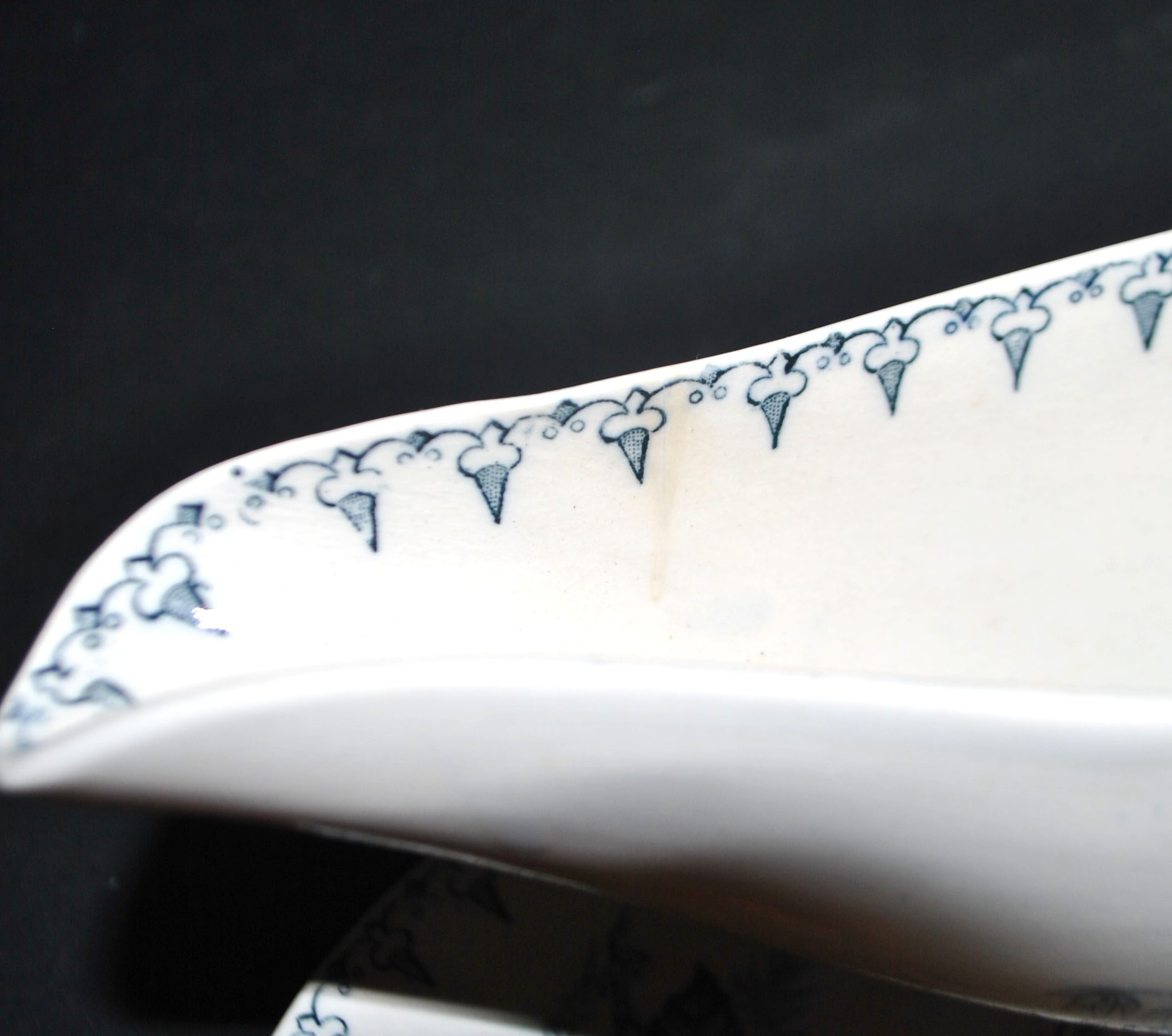 Saucière Flore ancienne en faïence Opaque SARREGUEMINES Utschneider – Image 7