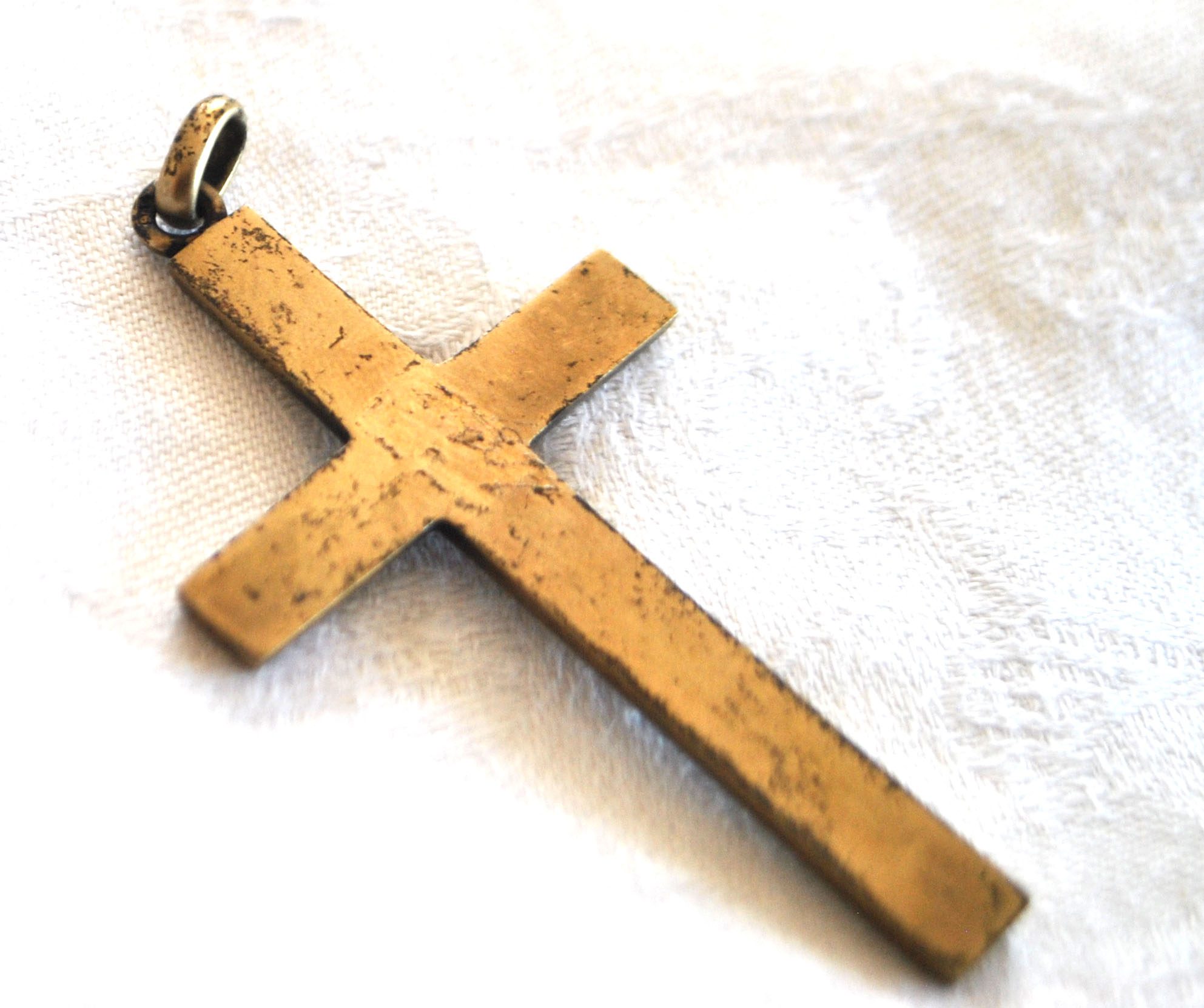 Pendentif croix en ARGENT 900 - Collier Bijou vintage – Image 5