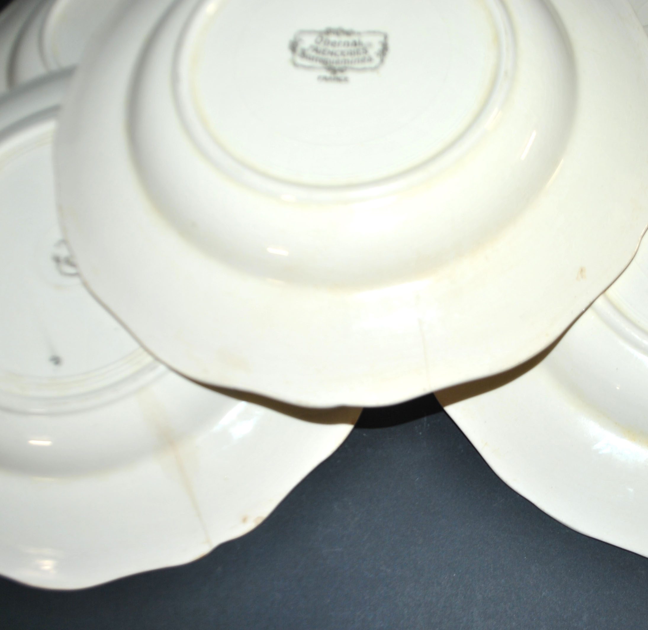 SARREGUEMINES Lot 6 assiettes creuse OBERNAI décor LOUX - ALSACE – Image 19