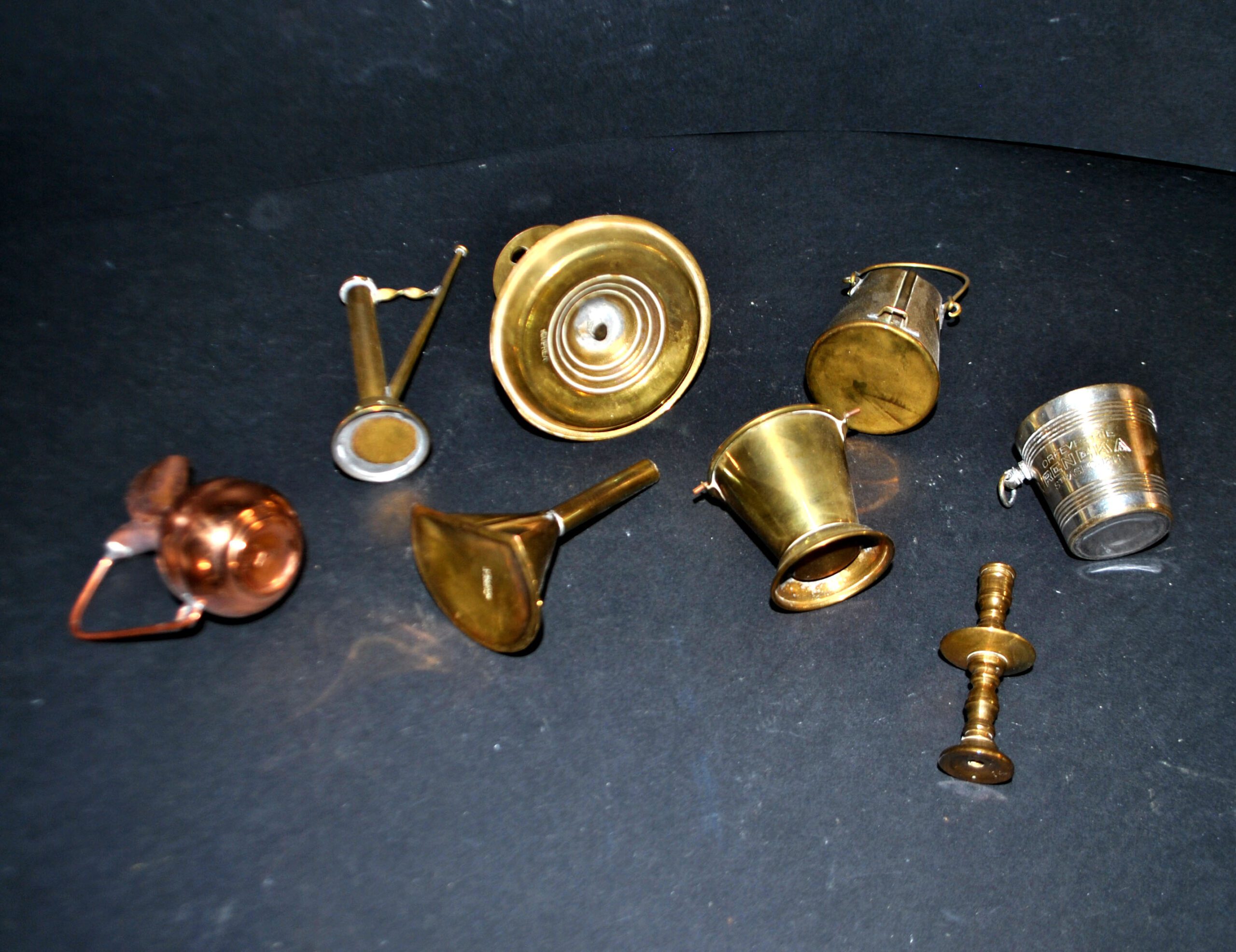 Lot Dinette 8 jouets cuisine miniature cuivre et laiton - Maison de poupée – Image 10