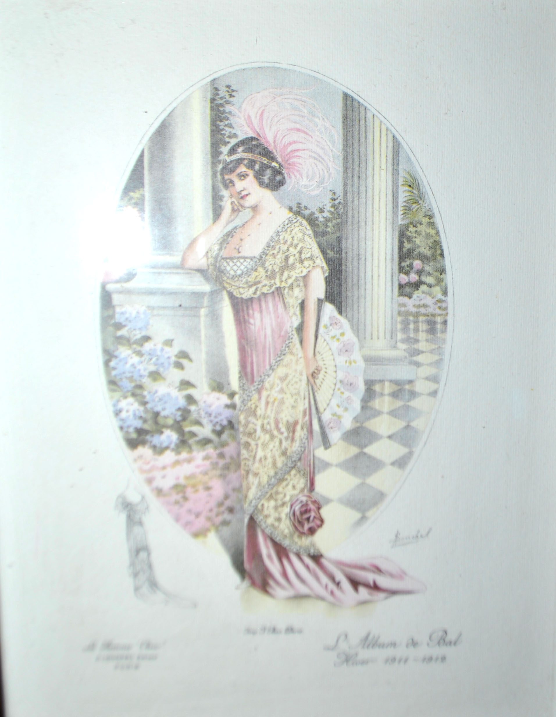 Tableau Gravure Mode Femme 1910 La femme chic Paris L'album de bal – Image 7