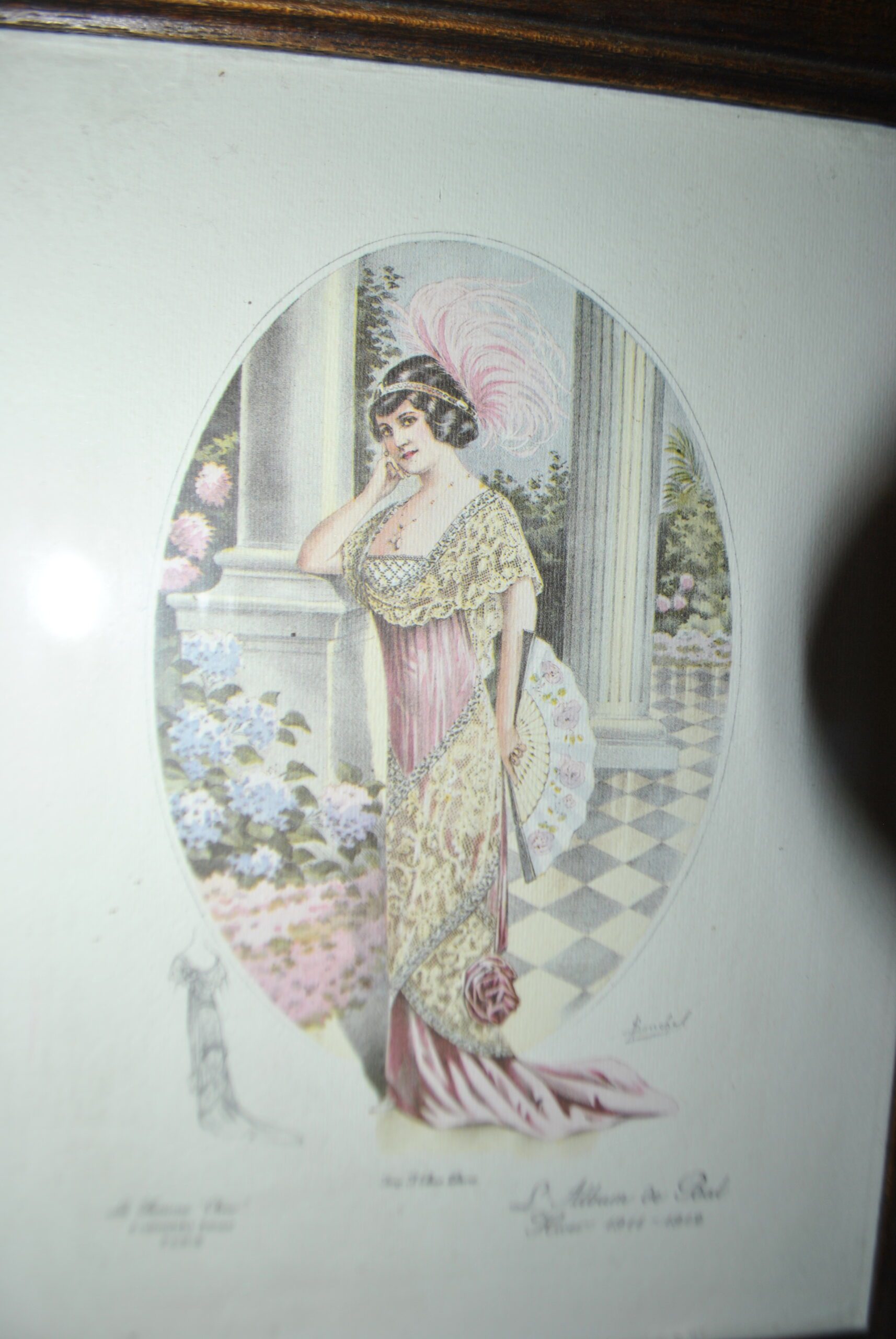 Tableau Gravure Mode Femme 1910 La femme chic Paris L'album de bal – Image 8