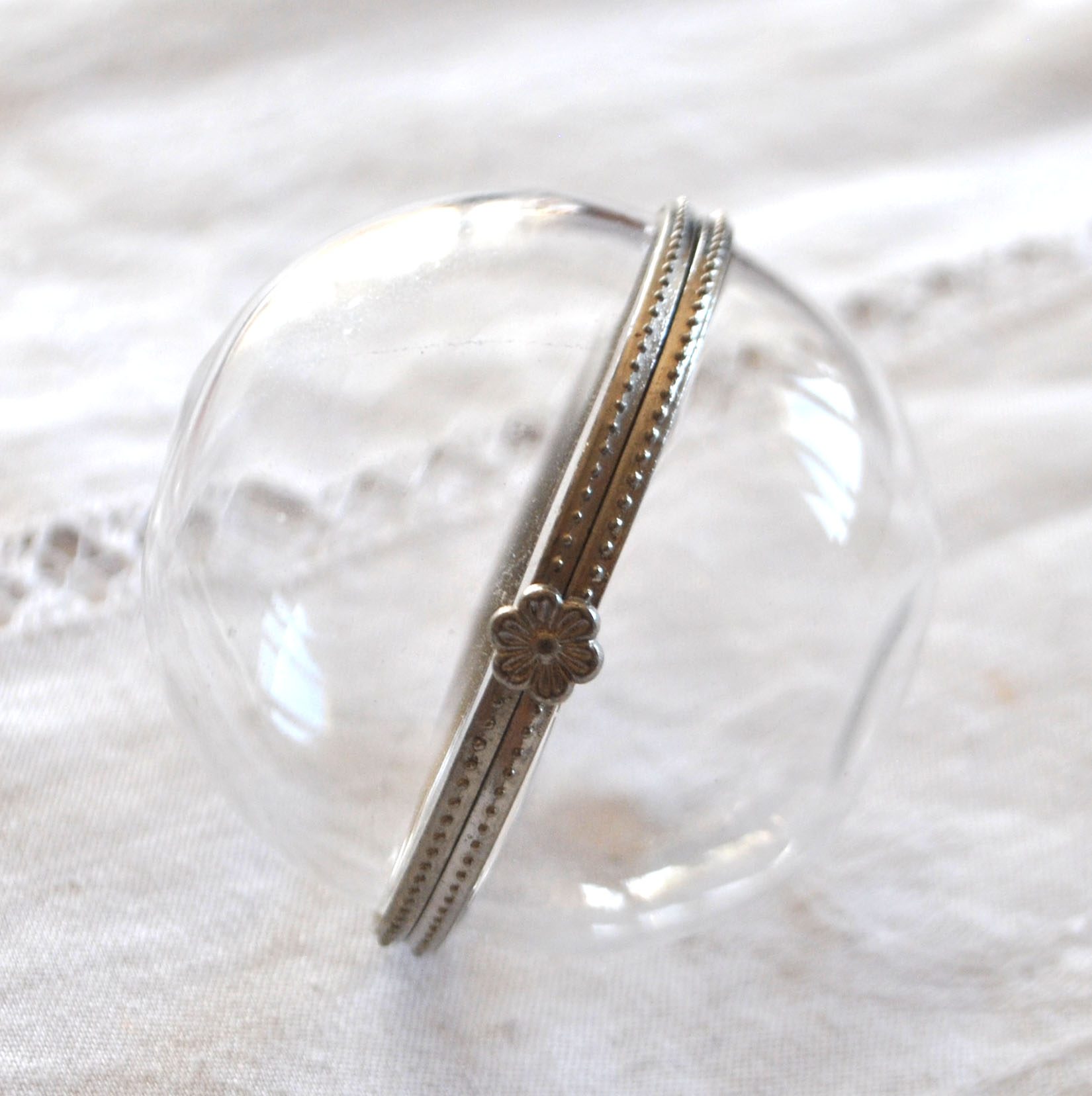 Boite à bijou boule en verre - Coffret baguier vintage – Image 8