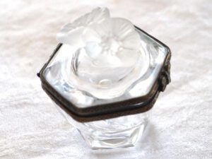 Boite à bijou en cristal Italie - Coffret baguier vintage
