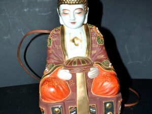 Lampe veilleuse Bouddha porcelaine vintage 1960 - Diffuseur ORIGINAL AEROZONE