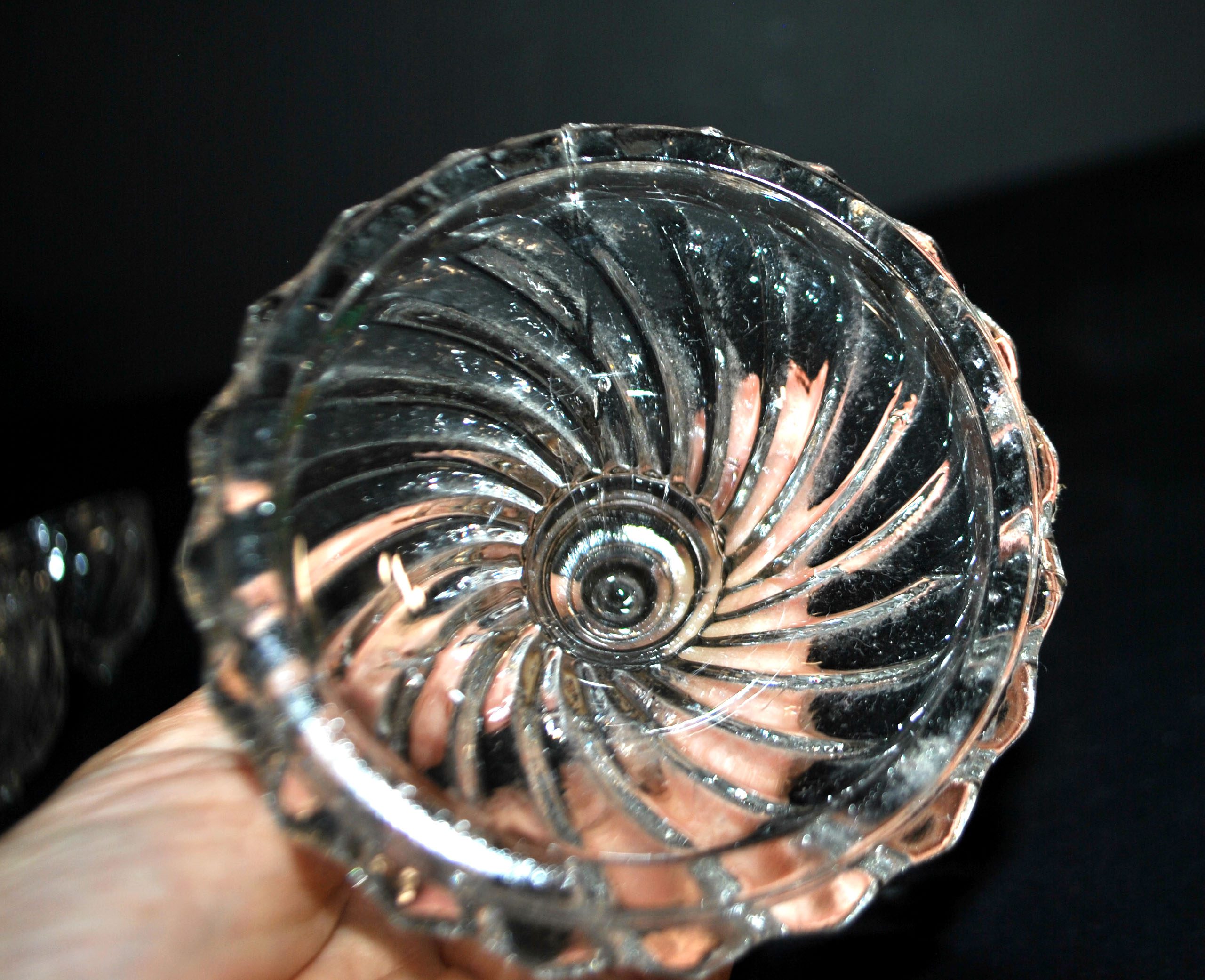 VALLERYSTHAL Ménagère tournante - serviteur de table verre moulé sel poivre moutarde – Image 15