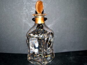 BACCARAT Carafe liqueur NAPOLEON III cave cabaret cristal doré étoile constellation