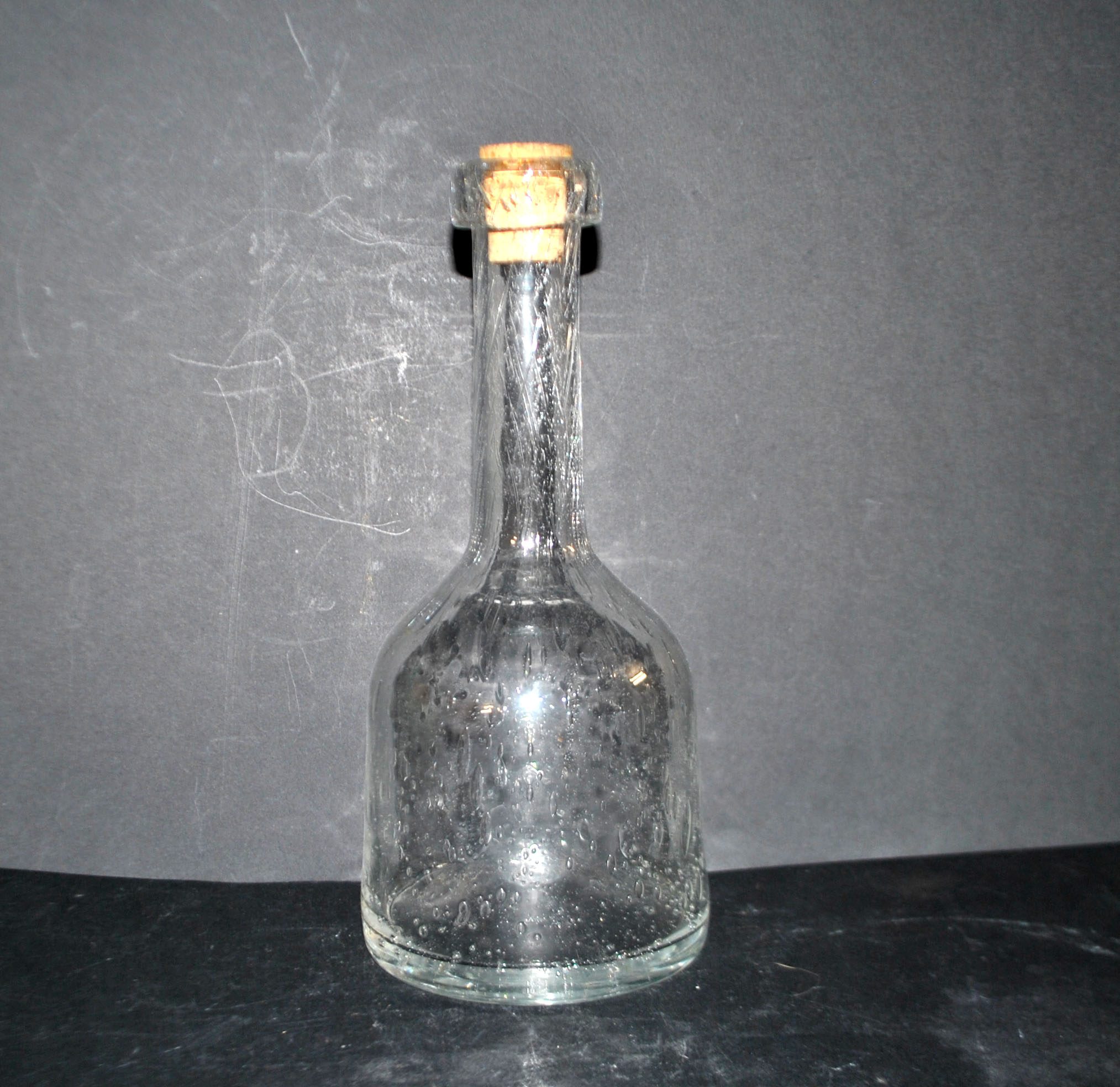 BIOT Carafe bouteille vintage en verre bullé H24cm – Image 15