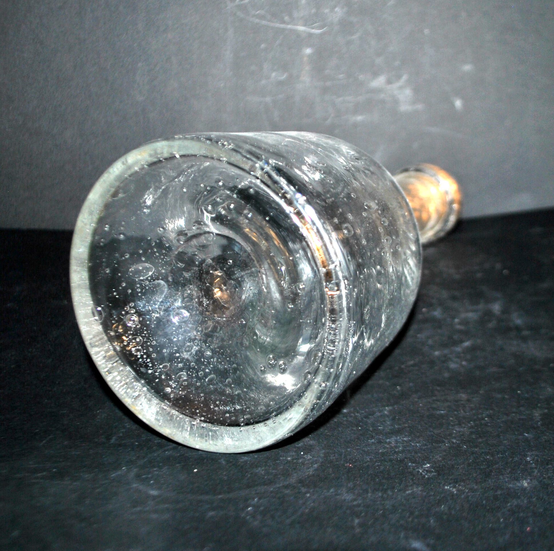 BIOT Carafe bouteille vintage en verre bullé H24cm – Image 11