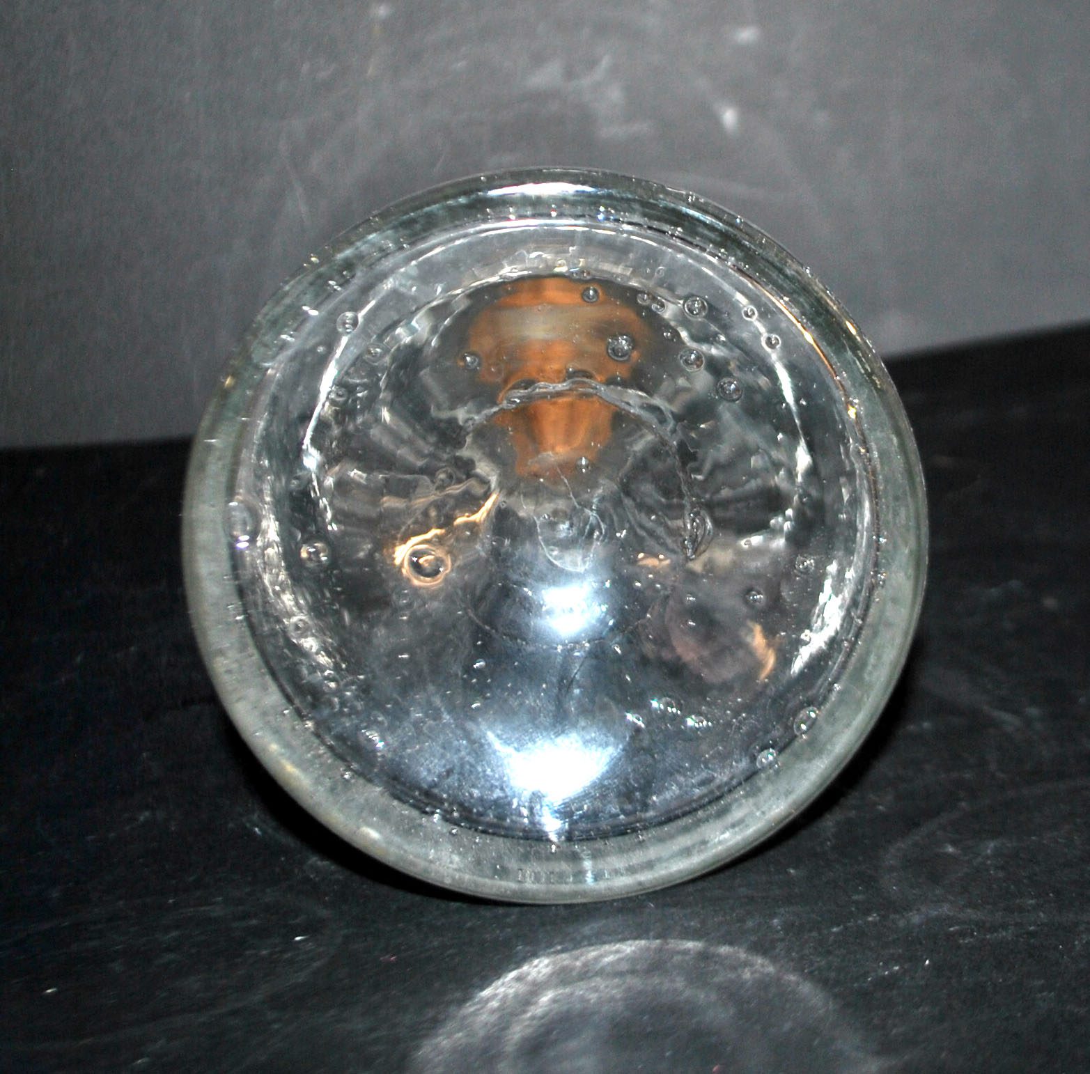 BIOT Carafe bouteille vintage en verre bullé H24cm – Image 12