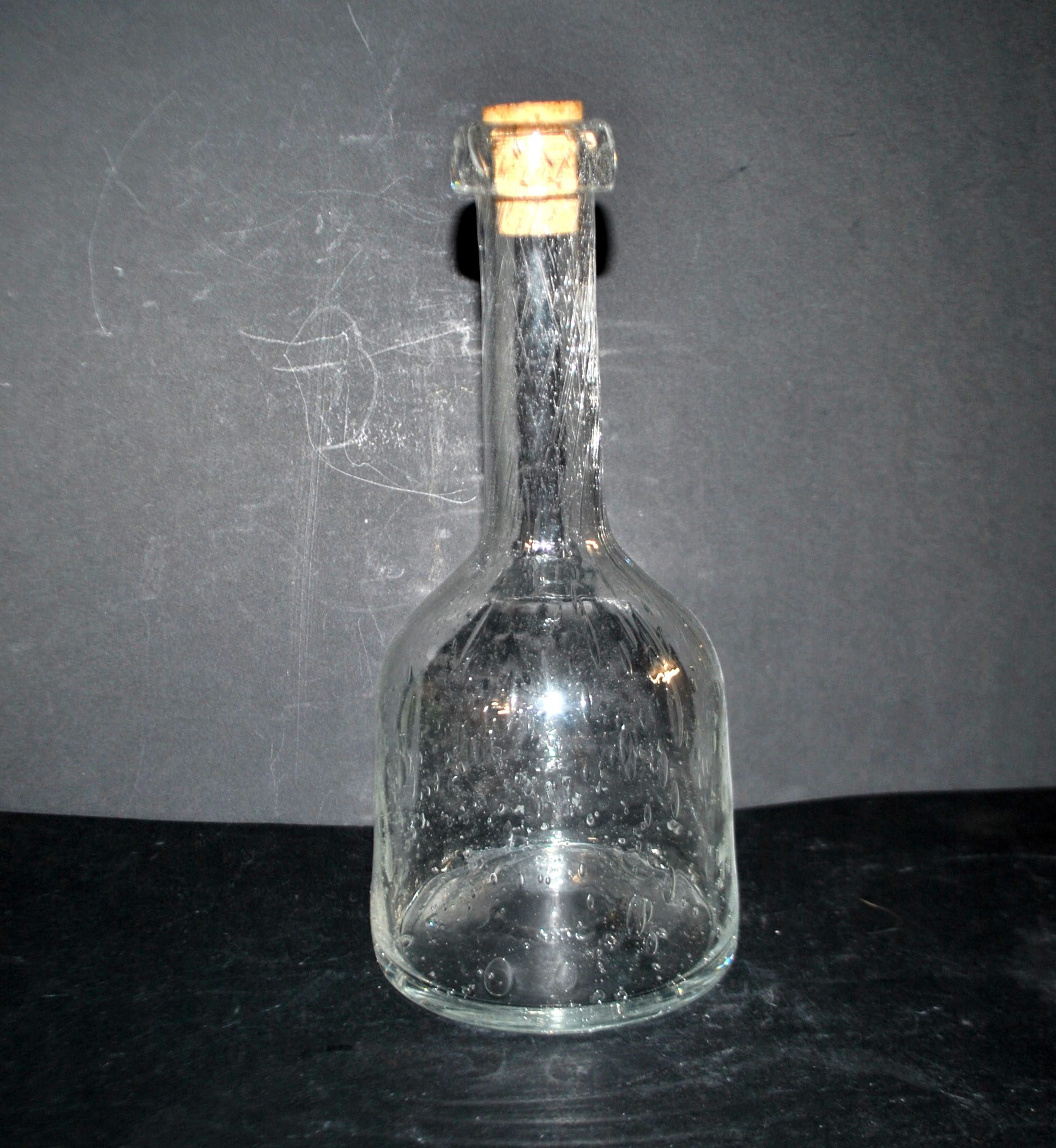 BIOT Carafe bouteille vintage en verre bullé H24cm – Image 13