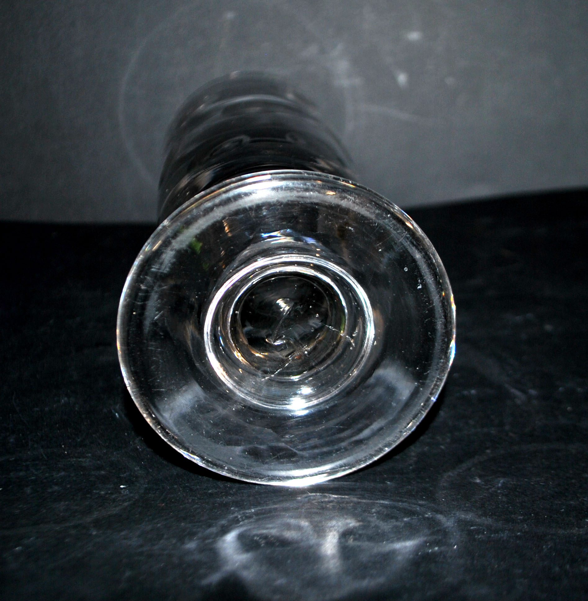 Verre à bière ancien en verre épais taillé - Pinte 50cl Bock BISTROT – Image 5