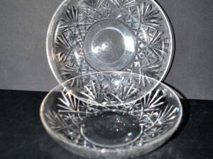 SAINT-LOUIS Lot 2 coupelles en cristal taillé 4147 modèle Massenet signé
