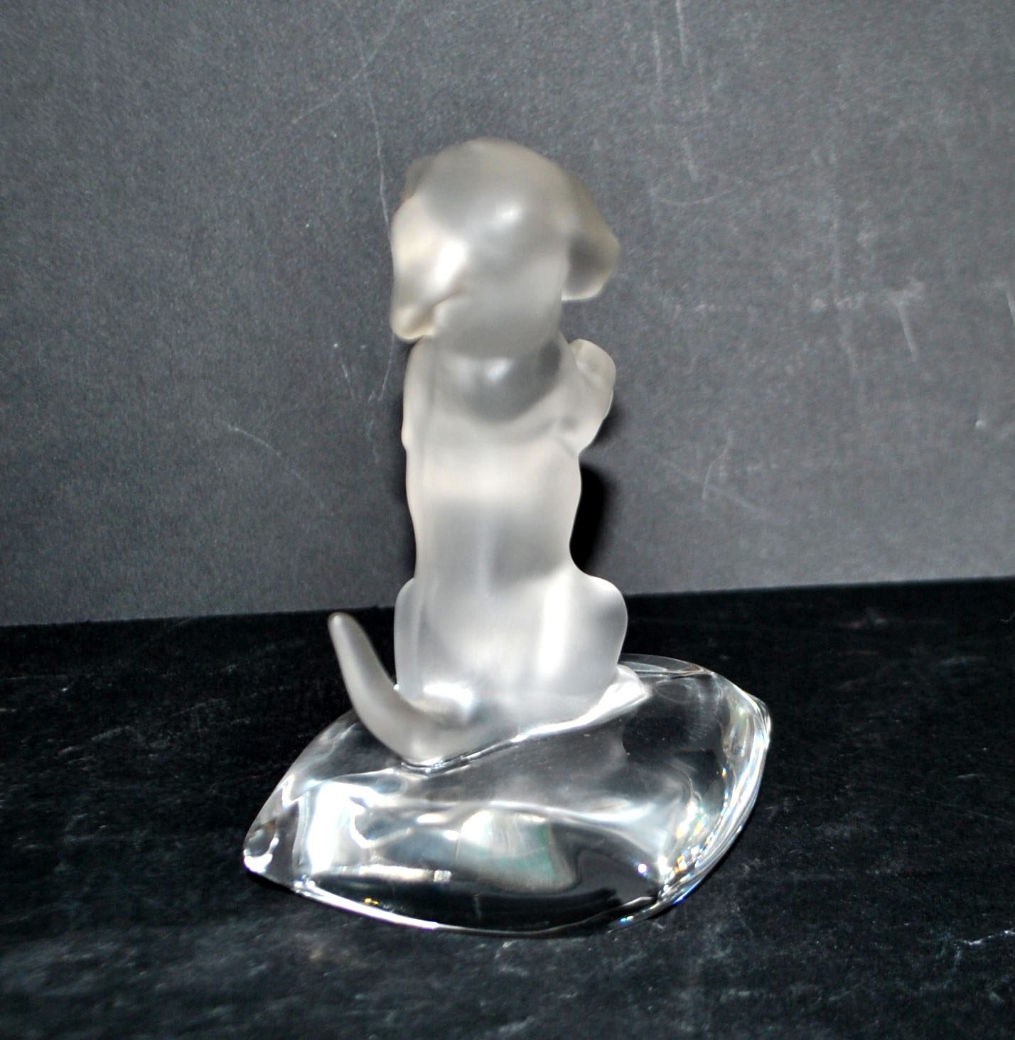 GOEBEL Figurine de chien Teckel en cristal sablé ALLEMAGNE 1970-1980 – Image 5