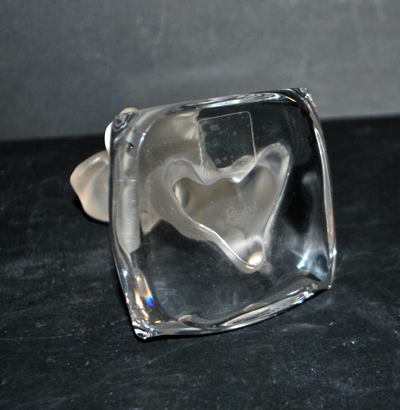 GOEBEL Figurine de chien Teckel en cristal sablé ALLEMAGNE 1970-1980 – Image 9